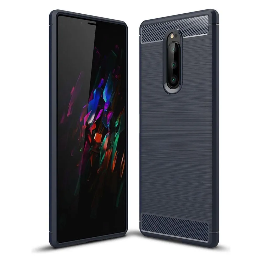 König Design Sony Xperia XZ4 Hülle Case Handy Cover Schutz Tasche Schutzhülle Bumper Blau