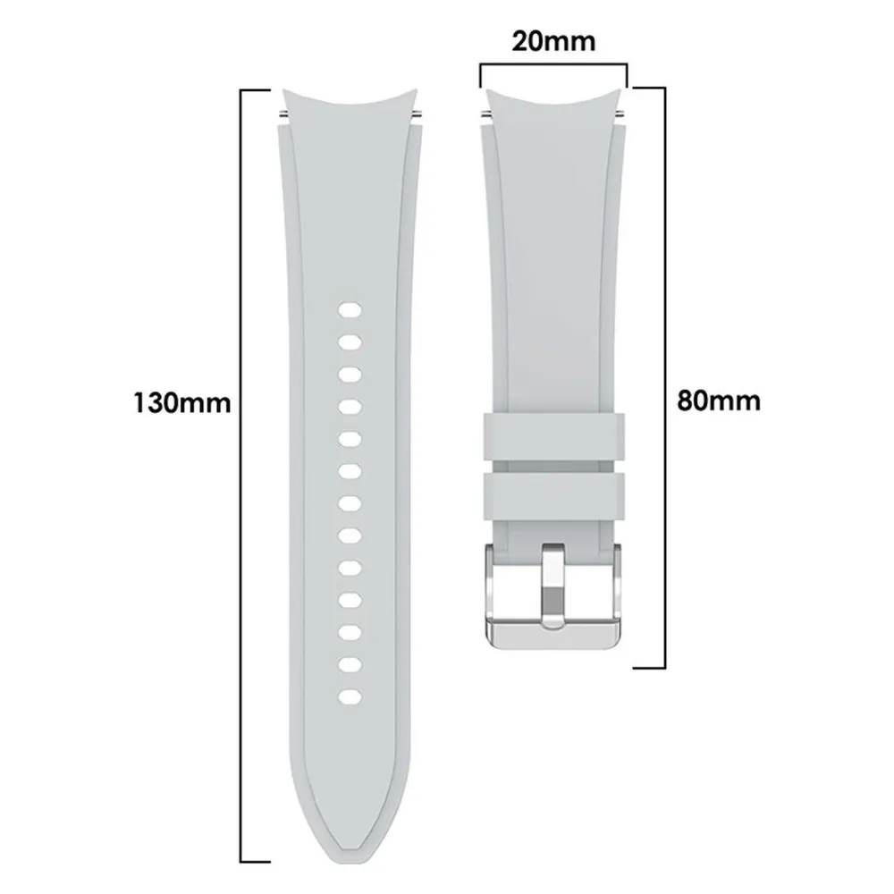 König Design Sport Ersatz Armband für Samsung Galaxy Watch 4 Classic 42 mm Silikon Band Loop (Silikon)