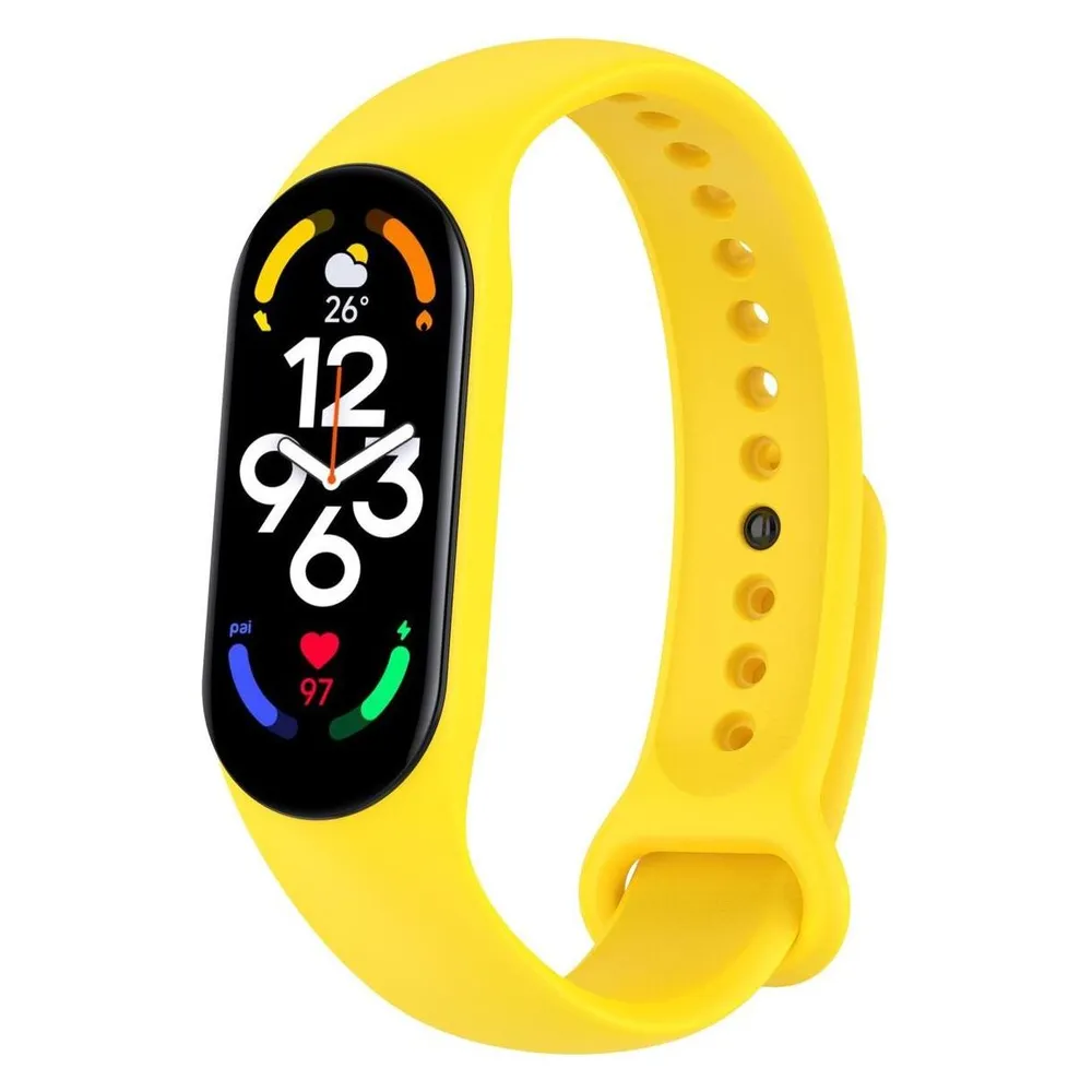 König Design Sport Ersatz Armband für Xiaomi Mi Band 5 7 6 NFC Amazfit Band 5 Loop Silikon (Silikon)