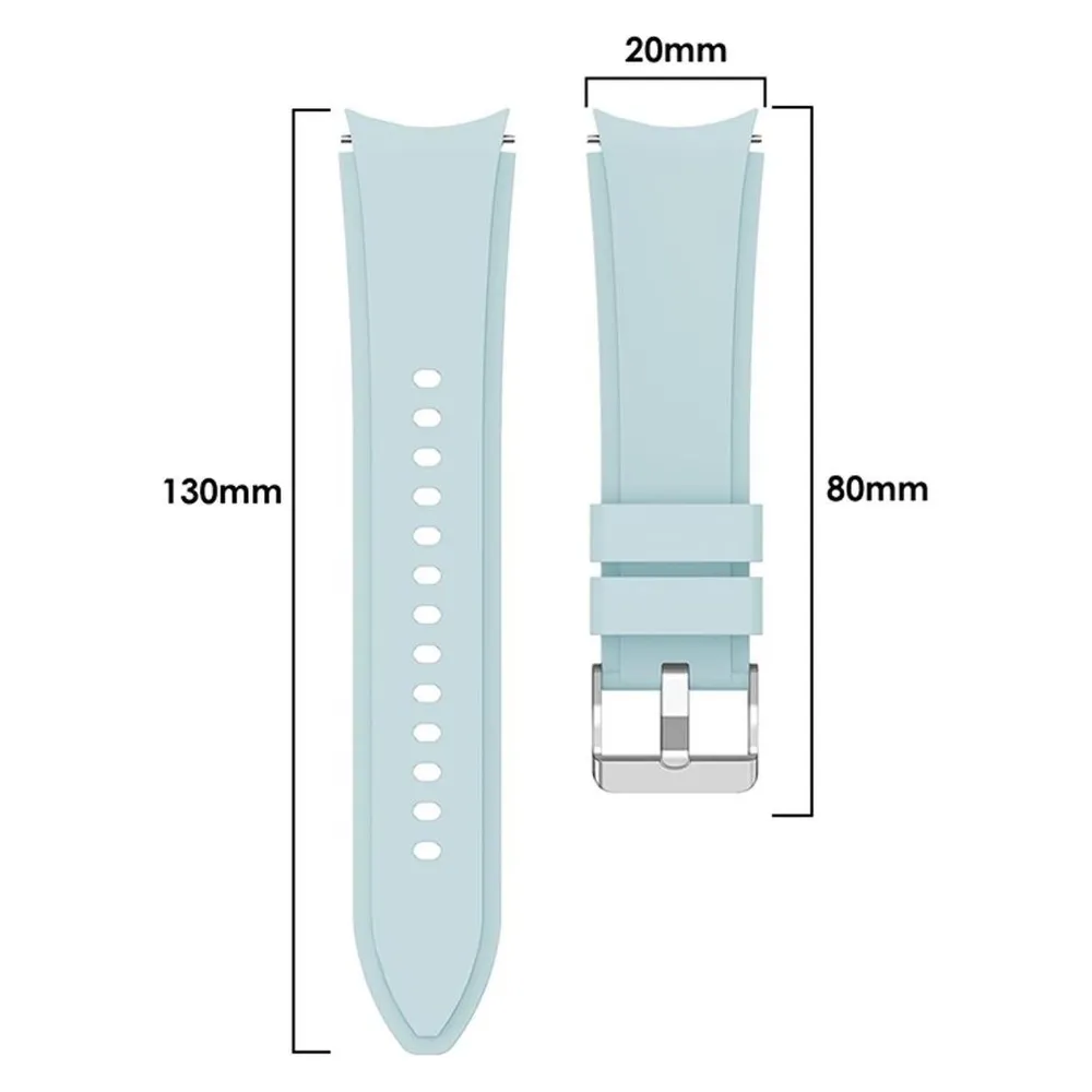 König Design Sport Ersatz Armband für Samsung Galaxy Watch 4 Classic 42 mm Silikon Band Loop (Silikon)