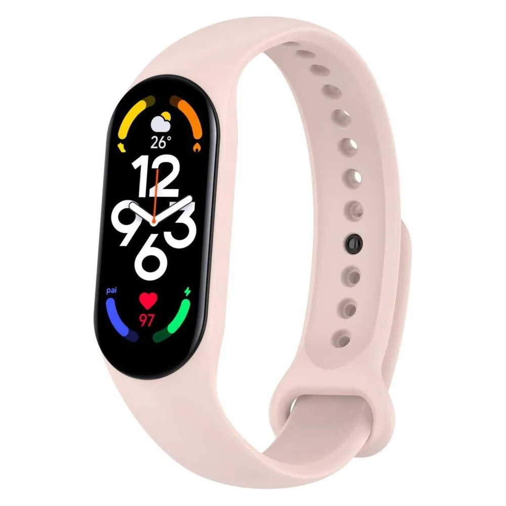 König Design Sport Ersatz Armband für Xiaomi Mi Band 5 7 6 NFC Amazfit Band 5 Loop Silikon (Silikon)