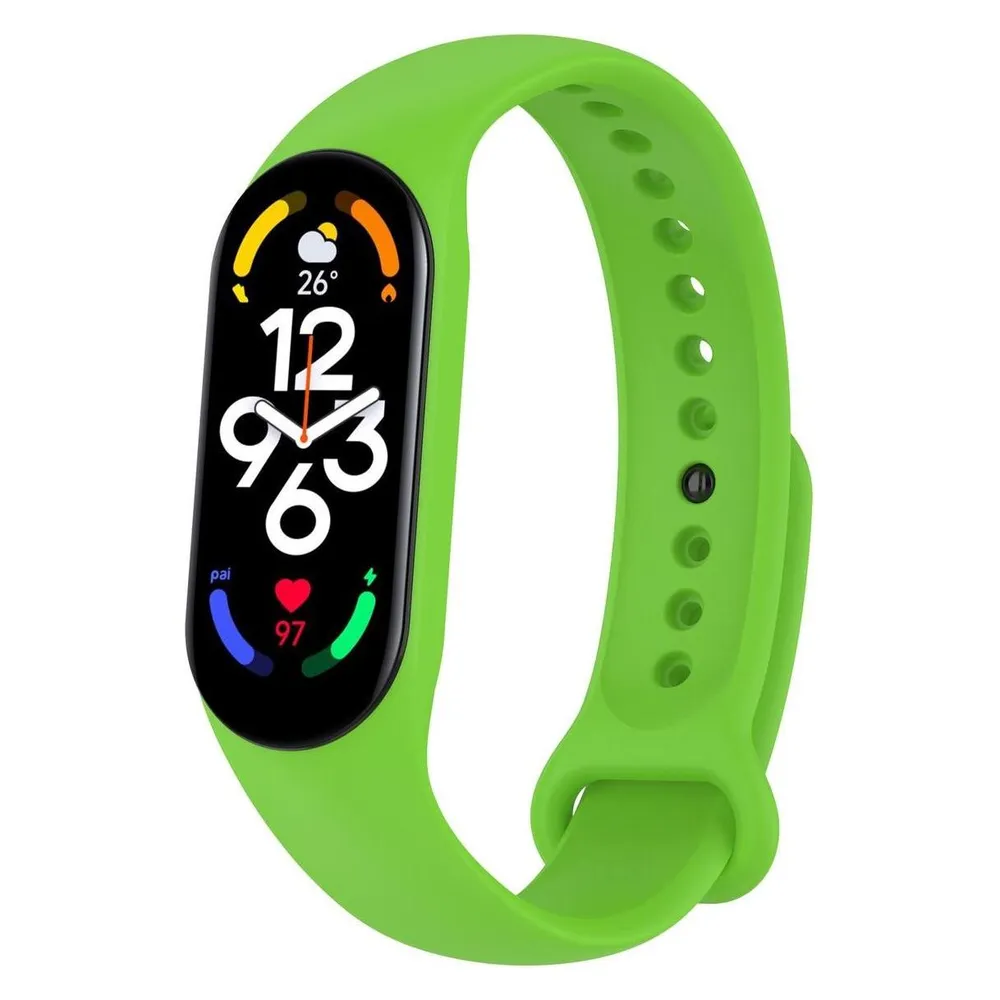 König Design Sport Ersatz Armband für Xiaomi Mi Band 5 7 6 NFC Amazfit Band 5 Loop Silikon (Silikon)