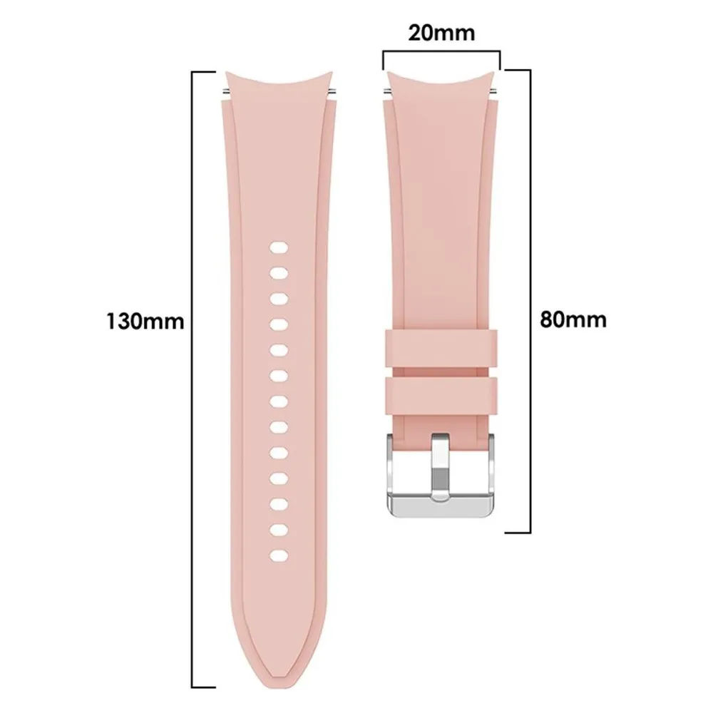 König Design Sport Ersatz Armband für Samsung Galaxy Watch 4 Classic 46 mm Silikon Band Loop (Silikon)