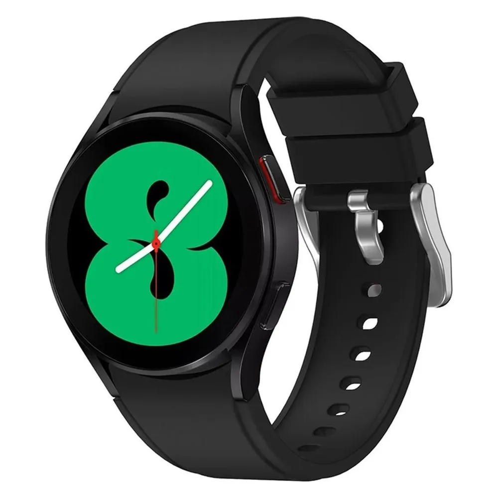 König Design Sport Ersatz Armband für Samsung Galaxy Watch 4 44 mm Silikon Band Loop Uhr Neu (Silikon)