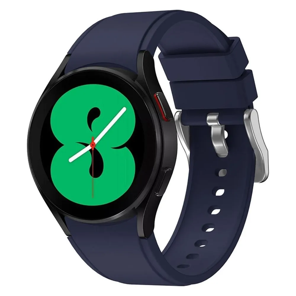 König Design Sport Ersatz Armband für Samsung Galaxy Watch 4 44 mm Silikon Band Loop Uhr Neu (Silikon)