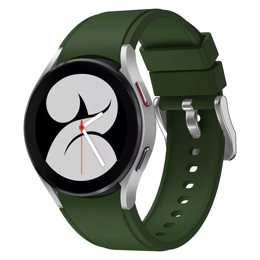 König Design Sport Ersatz Armband für Samsung Galaxy Watch 4 Classic 42 mm Silikon Band Loop (Silikon)