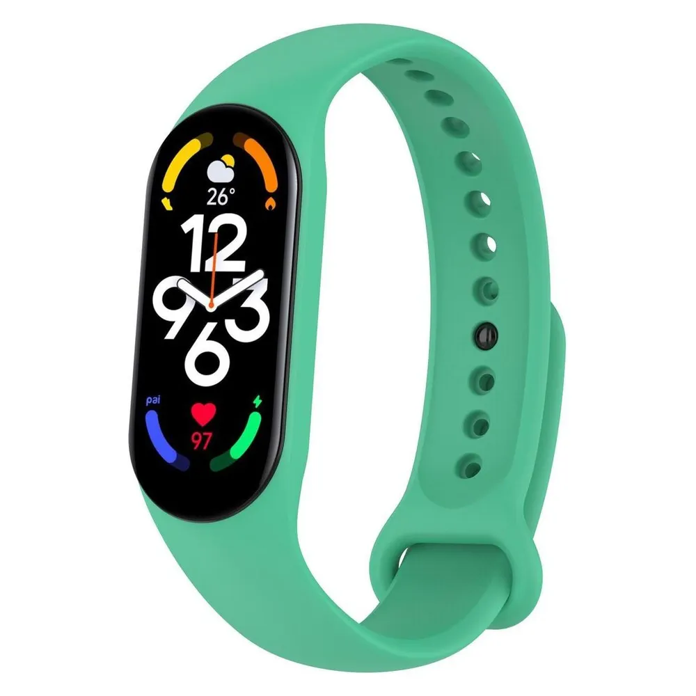 König Design Sport Ersatz Armband für Xiaomi Mi Band 5 7 6 NFC Amazfit Band 5 Loop Silikon (Silikon)