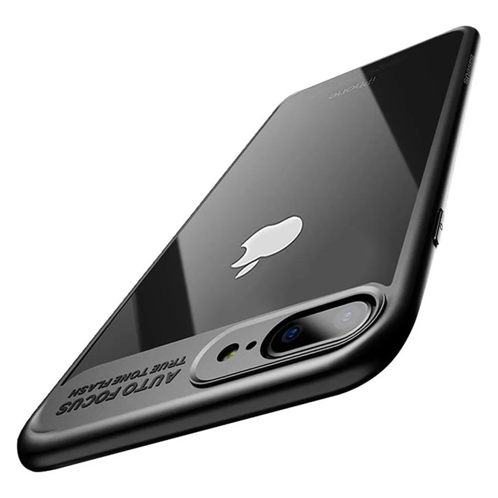 König Design Ultra Slim Case für Apple iPhone 7 Plus / 8 Plus Handyhülle Schutz Cover Schwarz