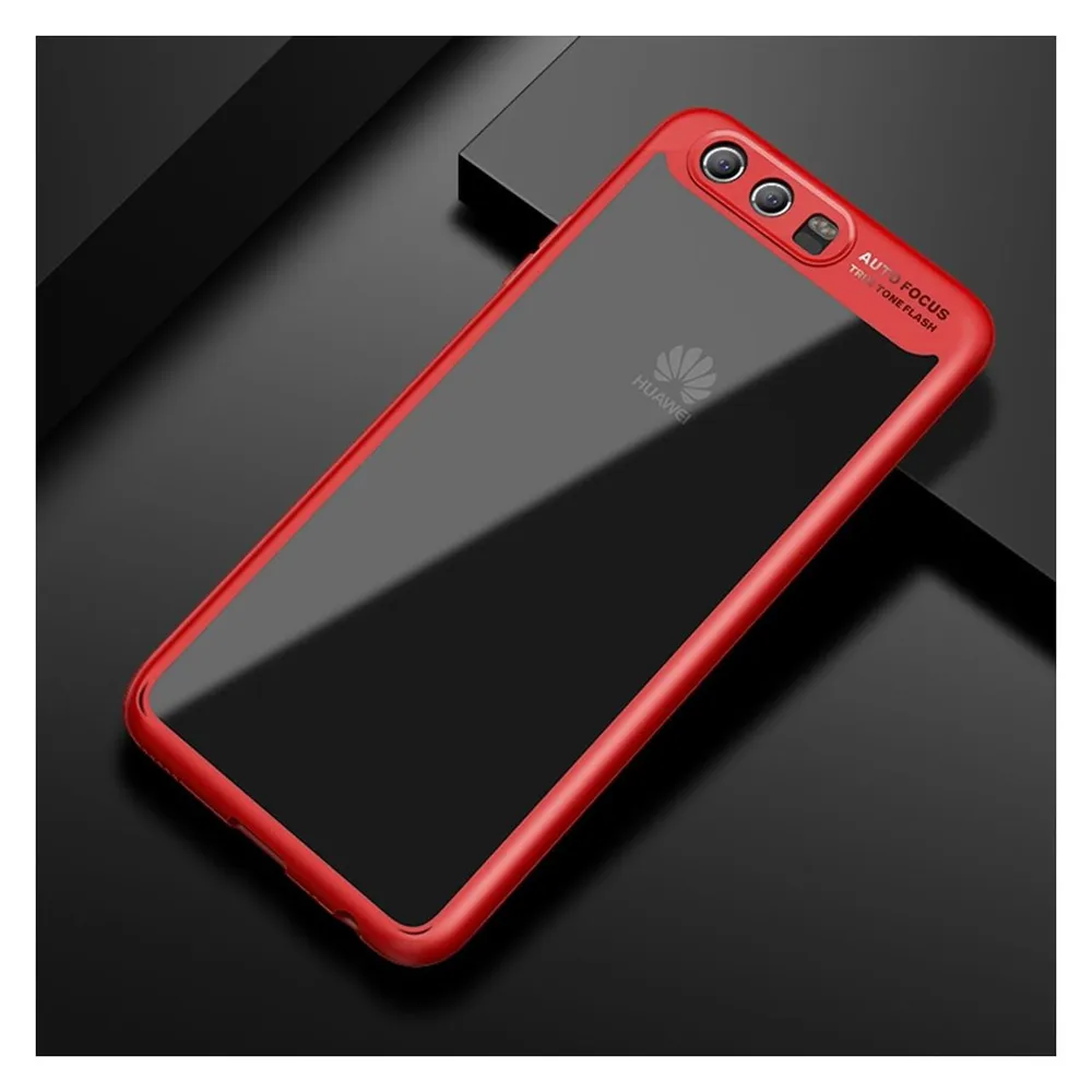 König Design Ultra Slim Case für Huawei P8 Lite 2017 Handyhülle Schutz Cover Bumper Etuis Rot (Huawei P8 Lite (2017))