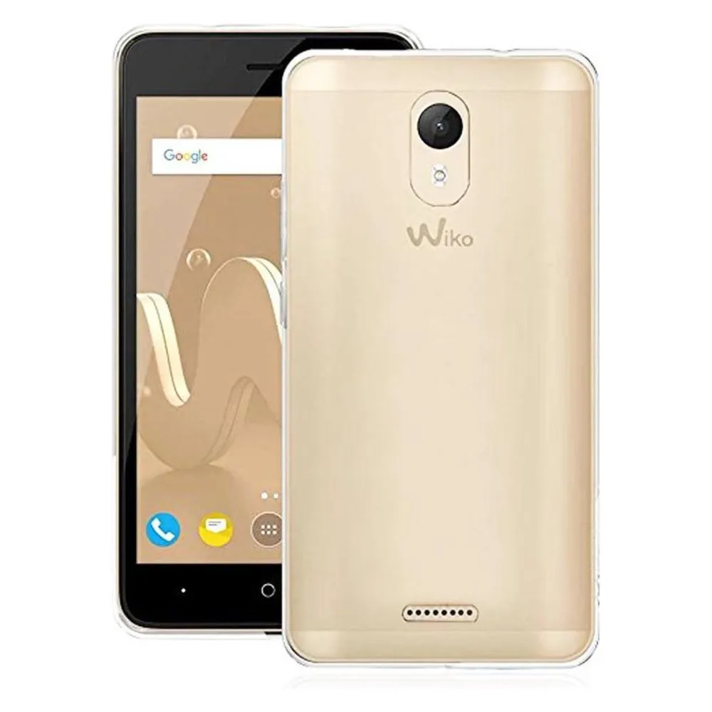König Design Wiko Jerry 2 Handyhülle Schutzcase Transparent Cover Bumper Schale Etuis Rahmen