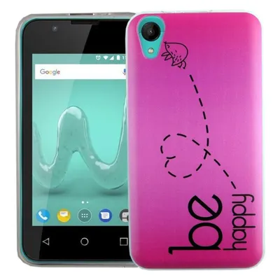 König Design Wiko Sunny 2 Hülle Case Handy Cover Schutz Tasche Schutzhülle Bumper Schale Pink