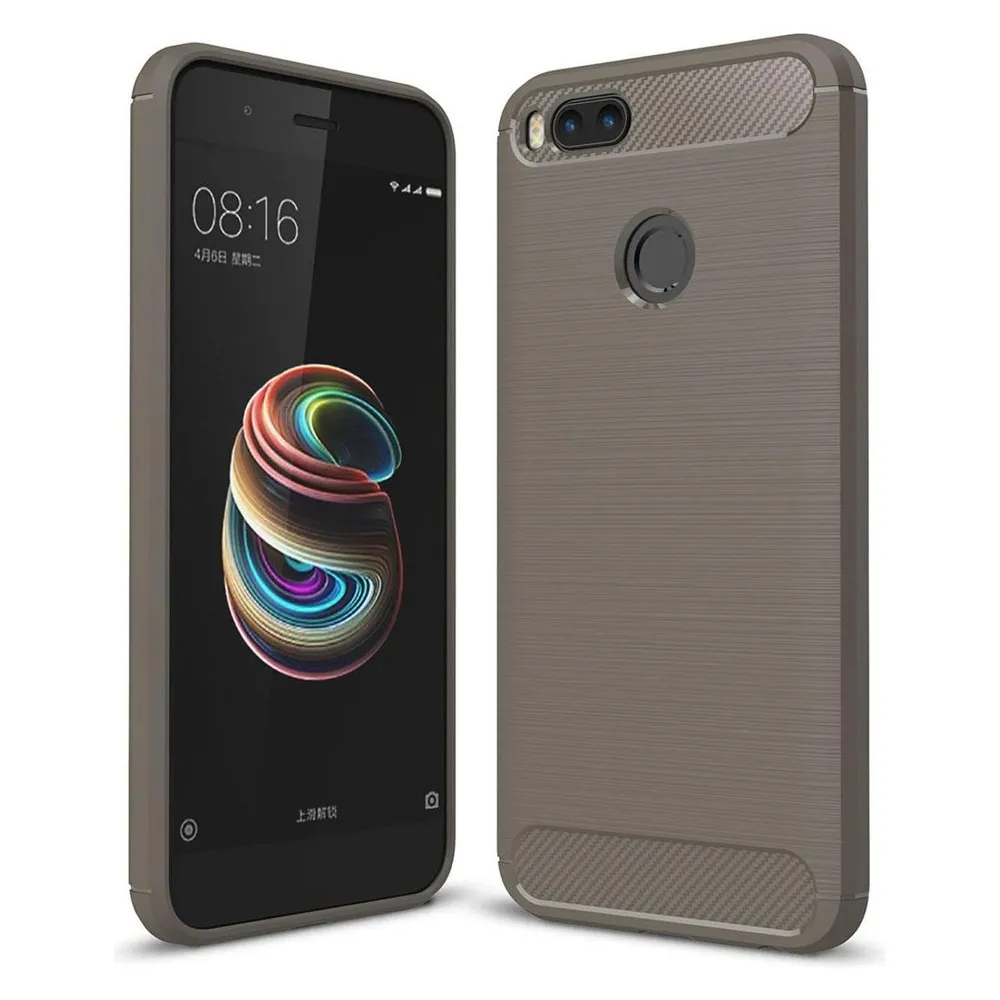 König Design Xiaomi Mi 5X Hülle Case Handy Cover Schutz Tasche Schutzhülle Bumper Schale Grau