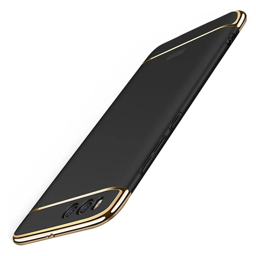 König Design Xiaomi Mi 6 Plus Hülle Case Handy Cover Schutz Tasche Schutzhülle Bumper Schwarz