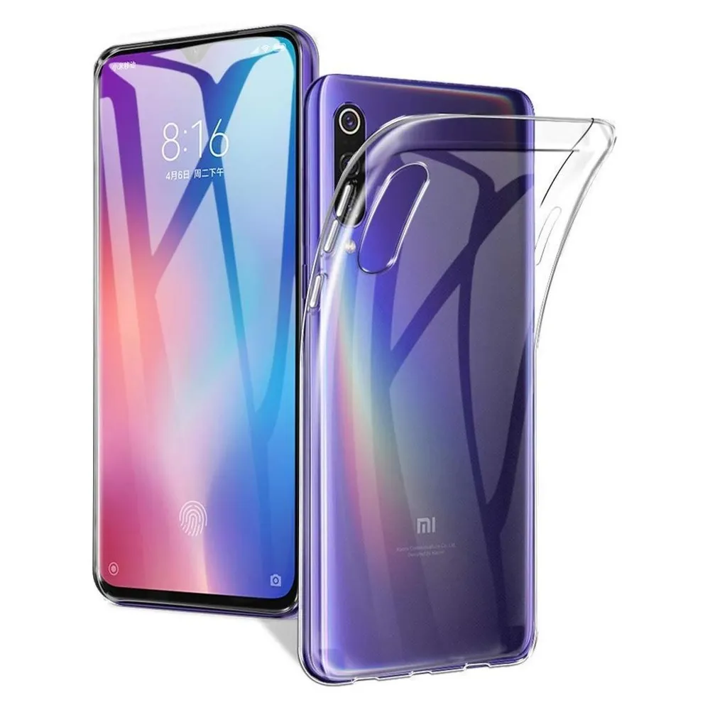 König Design Xiaomi Mi 9 durchsichtige Handyhülle Schutzcase Cover Etui Bumper Transparent