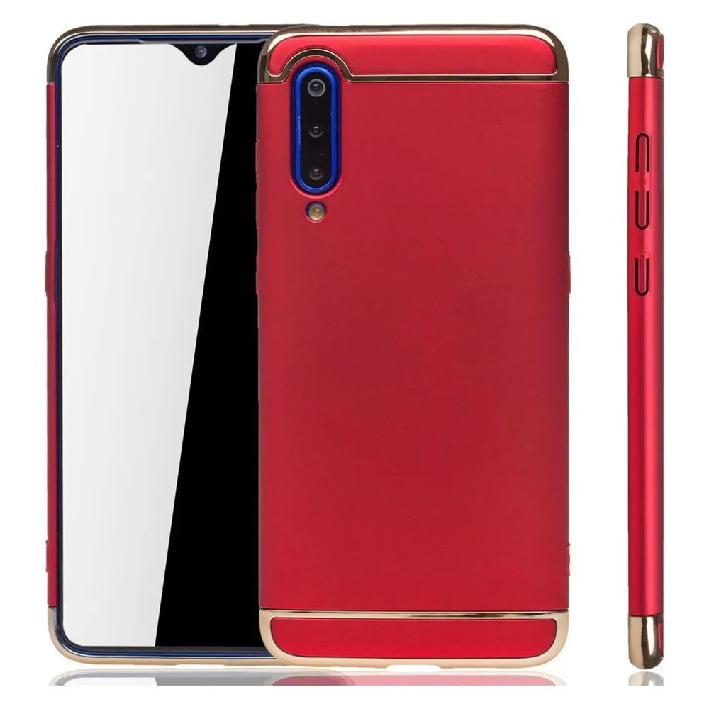 König Design Xiaomi Mi 9 Hülle Case Handy Cover Schutz Tasche Schutzhülle Bumper Schale Rot