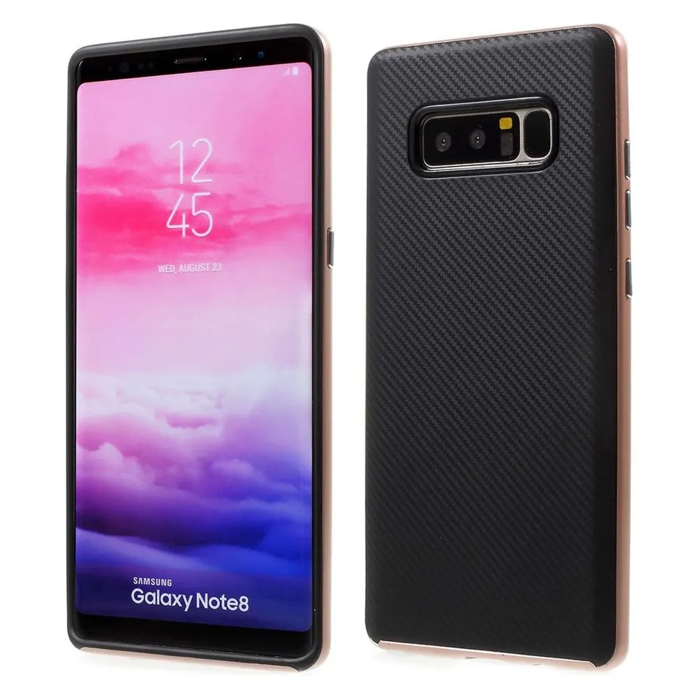 König Design Xiaomi Redmi Note 4 Hülle Case Handy Cover Schutz Tasche Schutzhülle Carbon Pink