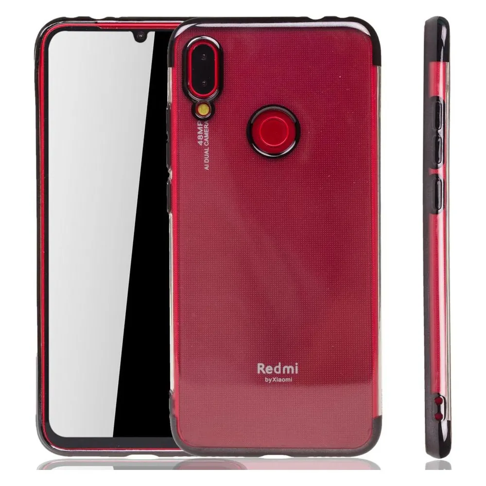 König Design Xiaomi Redmi Note 7 Pro Hülle Case Handy Cover Schutz Tasche Schutzhülle Schwarz