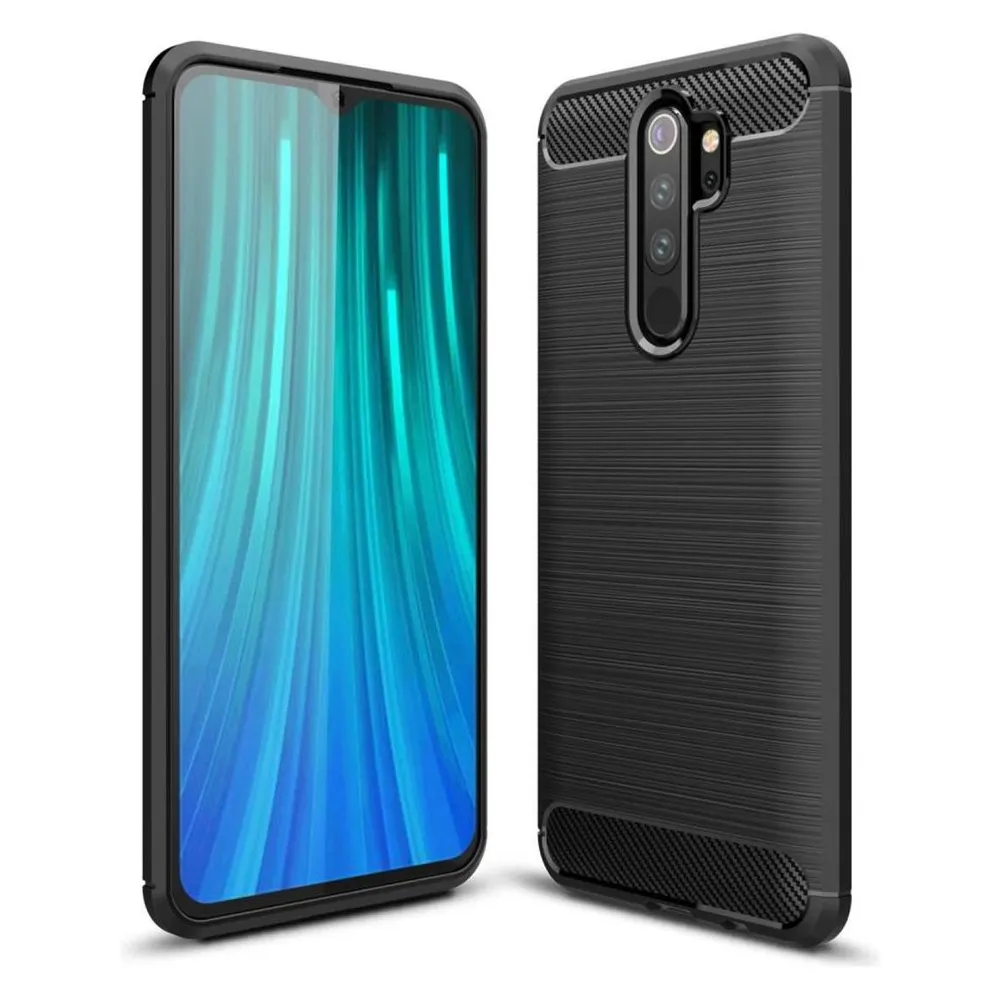 König Design Xiaomi Redmi Note 8 Pro Hülle Case Handy Cover Schutz Tasche Schutzhülle Schwarz (Xiaomi Redmi Note 8 Pro)