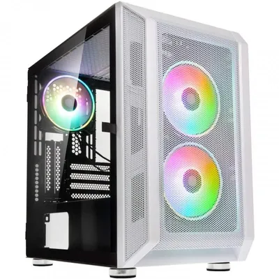 Kolink Citadel Mesh RGB Tempered Glass USB 3.0 Weiß