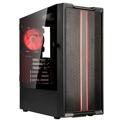 PC-Gehäuse Kolink Inspire K12 ARGB Midi Tower Schwarz Transparent