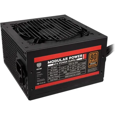 Kolink KL-500M, 500 W, 80 Plus Bronze, halbmodular