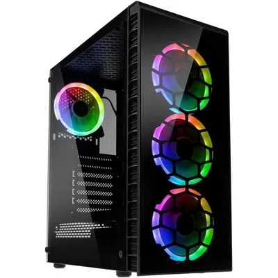 Kolink Observatory Lite Tempered Glass USB 3.0 schwarz