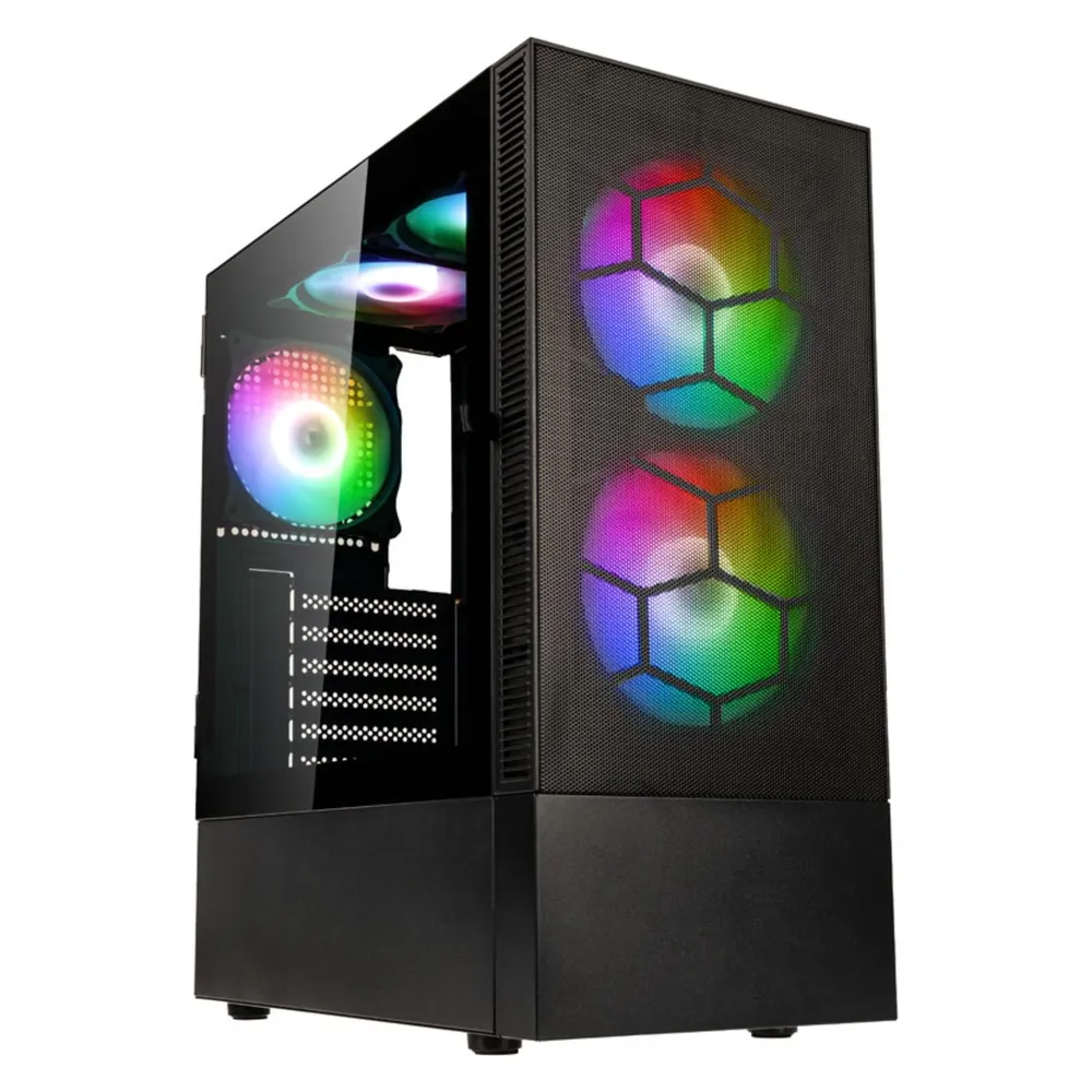 PC-Gehäuse Kolink Observatory MX Schwarz ATX Gehäuseglas RGB