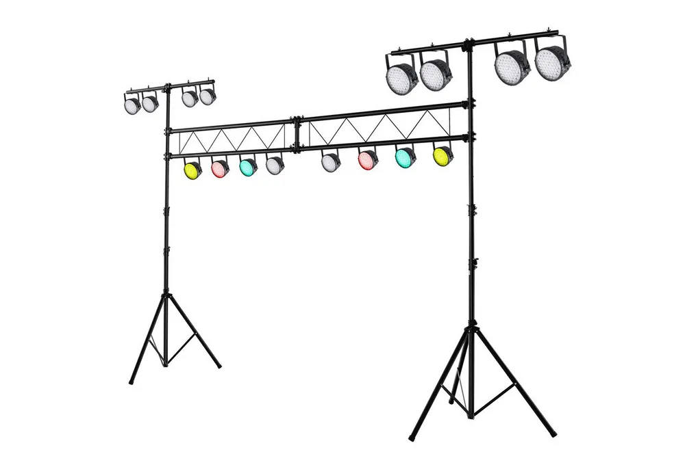 KOMFOTTEU Lampenstativ (Beleuchtungsstativ aus Metall, höhenverstellbarer Lichtstativ)