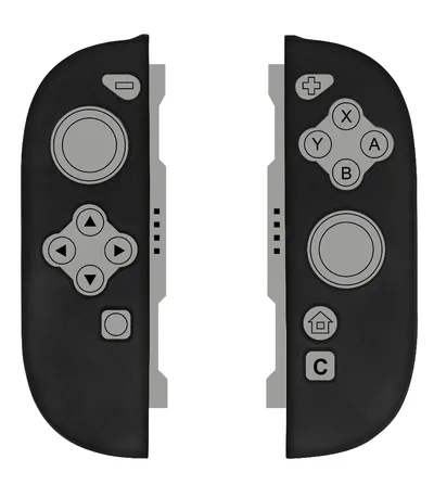 Cover Konix 61889000078 Silikon Grau ergonomisch Switch 2