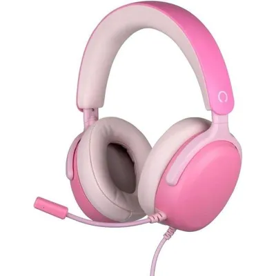 Gaming-Kopfhörer Konix Nexus Over-ear mit flexiblem Mikrofon 3,5 mm Klinke Rosa