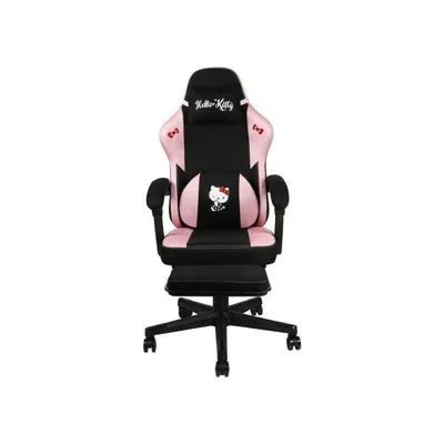 Gaming-Stuhl Konix Hello Kitty mit Lendenkissen und Fußstütze