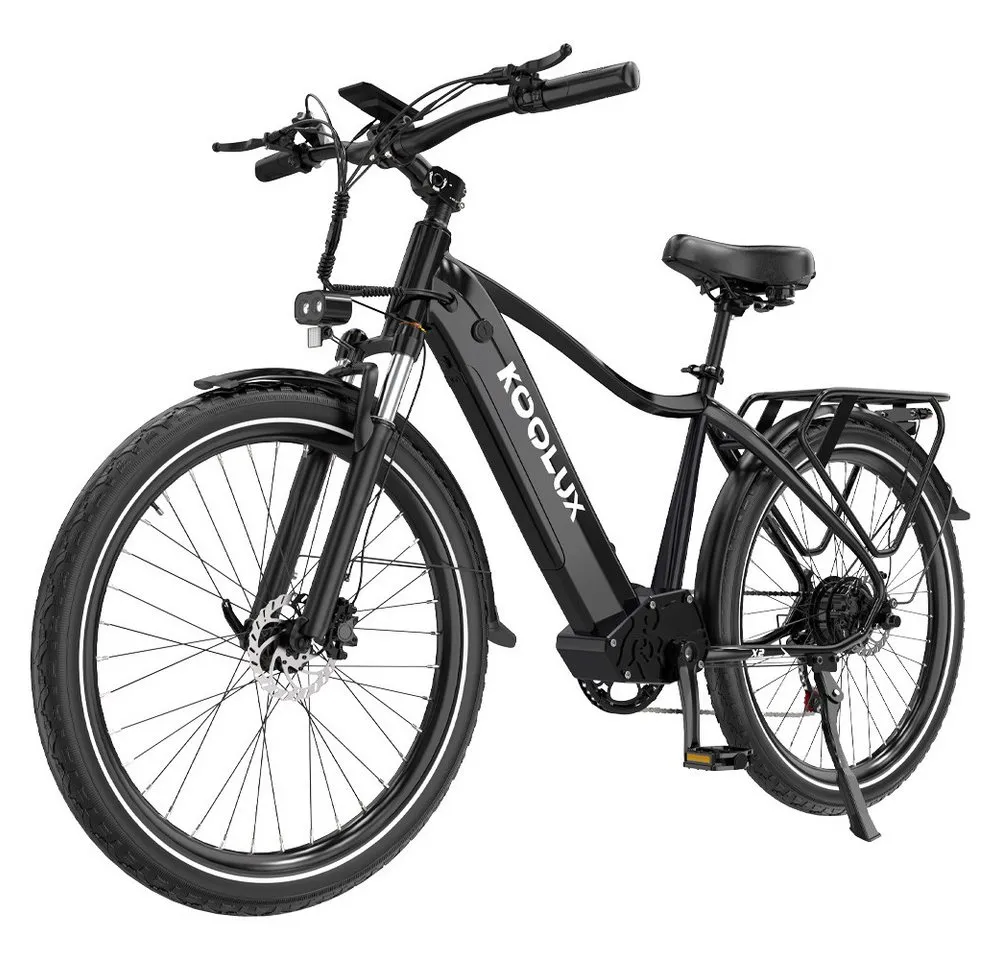 KOOLUX E-Bike Elektrofahrrad für Damen/Herren Reichweite 65-90 km elektro-cityrad, Heckmotor, 720 Wh, 27,5" Elektrofahrrad 7-Gang Shimano 48V15AH Herausnehmbare Batterie