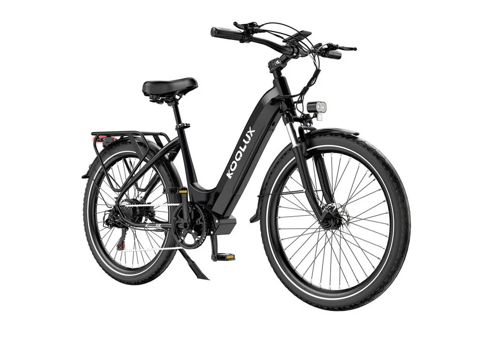 KOOLUX E-Bike Elektrofahrrad für Damen/Herren Reichweite 65-90 km elektro-cityrad, Heckmotor, 720 Wh, 27,5" Elektrofahrrad 7-Gang Shimano 48V15AH Herausnehmbare Batterie