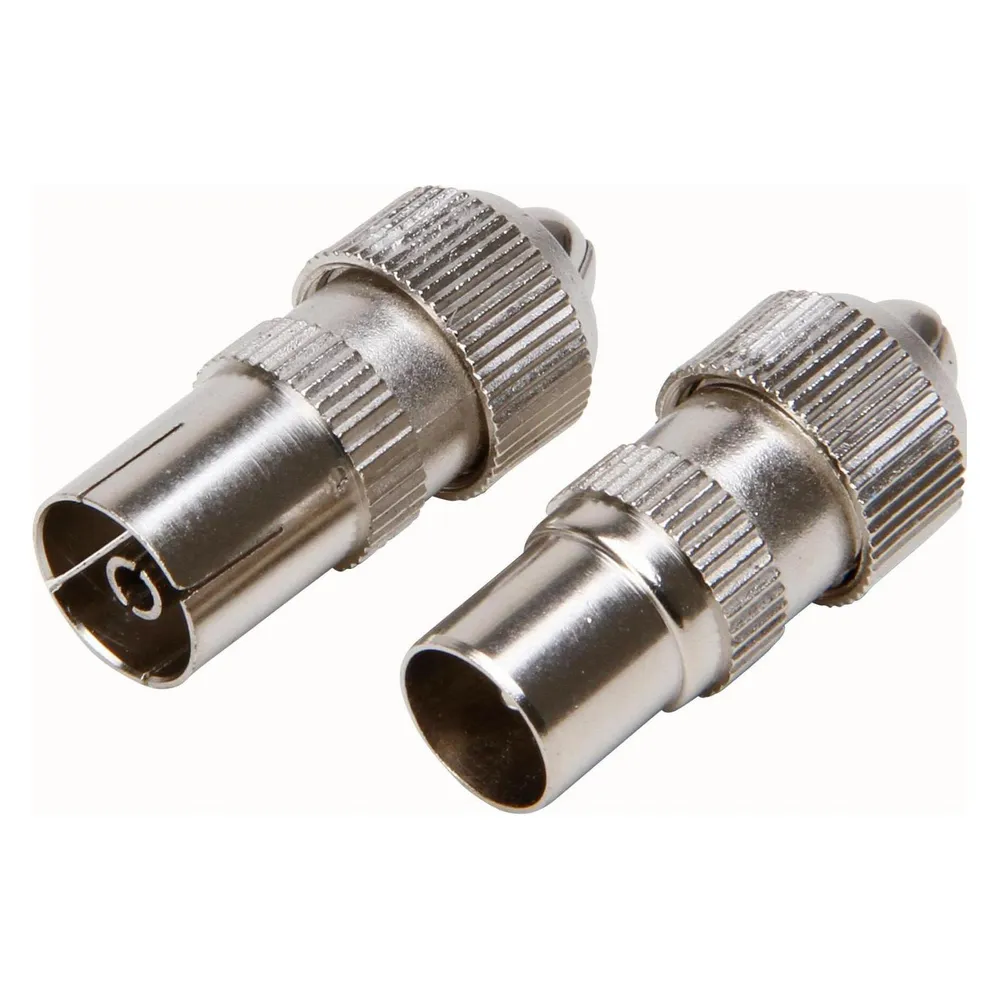 Kopp Koaxialstecker, gerade, Inhalt: 2 Stück