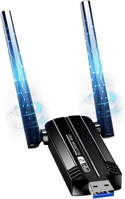 kowdom WLAN-Stick WLAN USB Stick 1300Mbps Dual Band 5dBi Antenne für PC Laptop, 1300Mbit/s, Dual Band, USB 3.0, 5dBi Antenne