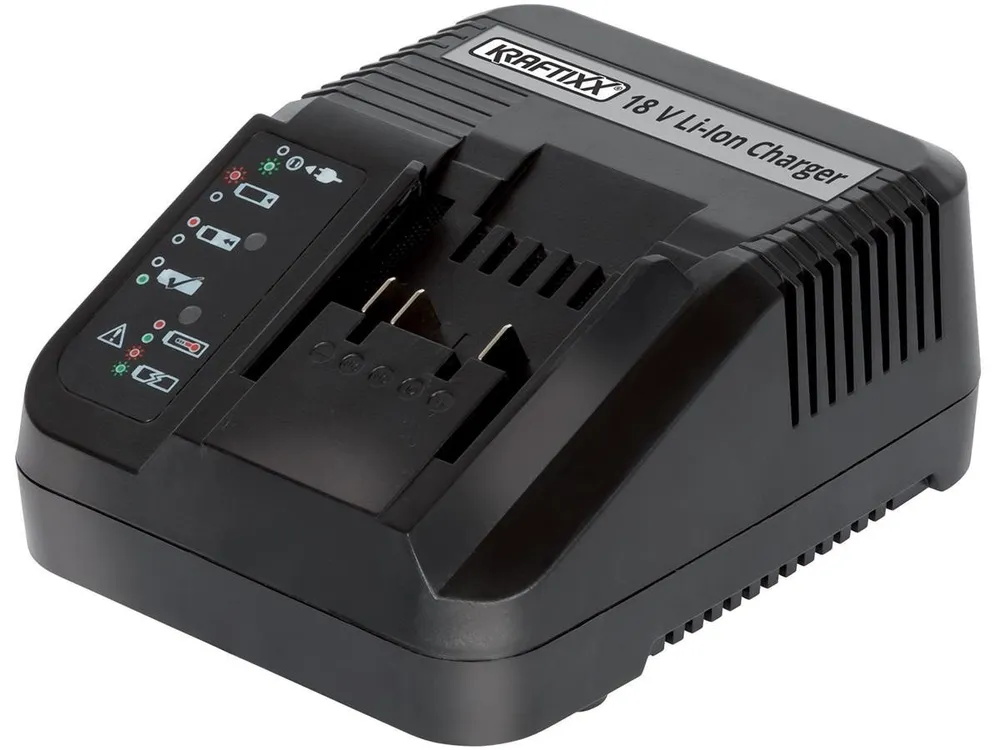 KRAFTIXX® PXC 18V 3,0A Akku-Ladestation (3000 mA, 1-tlg., kompatibel mit Einhell Power X-Change Akkusystem)