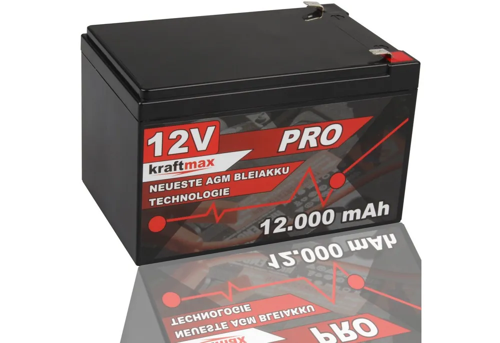 kraftmax Industrial Pro Bleiakku [ 12V / 12Ah ] Akku