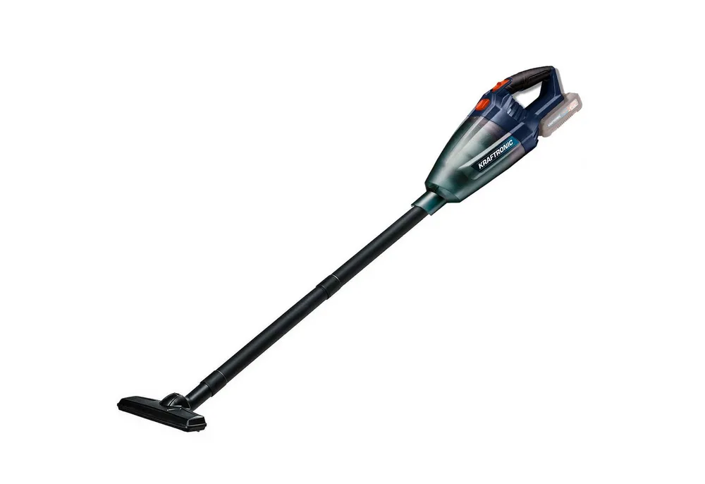 KRAFTRONIC Akku-Handstaubsauger KT-HS 18 Li-Solo, Verlängerungsrohr,PXC,Wandhalterung,Softgrip