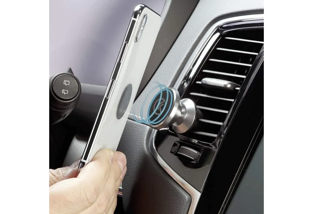 Kremer Smartphone-Halterung Premium Magnethalter für Lüftungsgitter Auto magnetische Belüftung