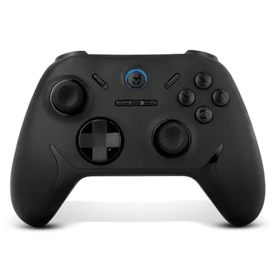 Gamepad Krom Kadoer Bluetooth v5.0 Dual Vibration Turbo PC Switch Android iOS Schwarz