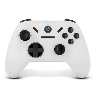 Gamepad Krom Kadoer Bluetooth 5.0 Vibrationsmotoren LED-Anzeige 187g Schwarz Weiss kompatibel mit PC Switch iOS Android