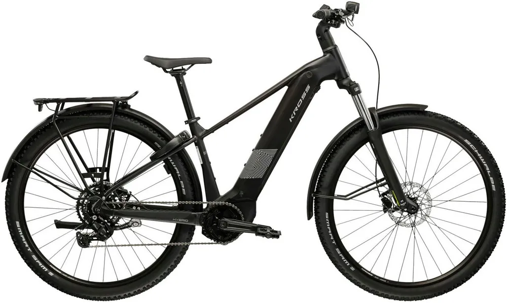 Kross E-Bike ATB Influx Hybrid SUV 2.0 16,7Ah / BOSCH 600 Wh 29" schwarz 9 Gänge 2026, 9 Gang Shimano CUES U4000 Schaltwerk, Kettenschaltung, Mittelmotor, 600 Wh, BOSCH PERFORMANCE LINE PX 36 V/250 W, Mittelmotor