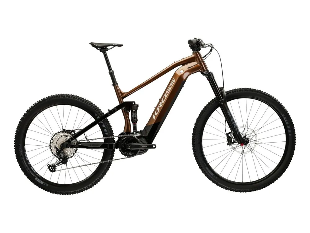 Kross E-Bike Mountainbike E-MTB Fully 29" Grist Boost 3.0 braun 12 Gänge - Shimano Mittelmotor, 12 Gang Shimano DEORE SLX M7100 Schaltwerk, Kettenschaltung, Mittelmotor, 630 Wh, SHIMANO 36 V/250 W, Mittelmotor EP800