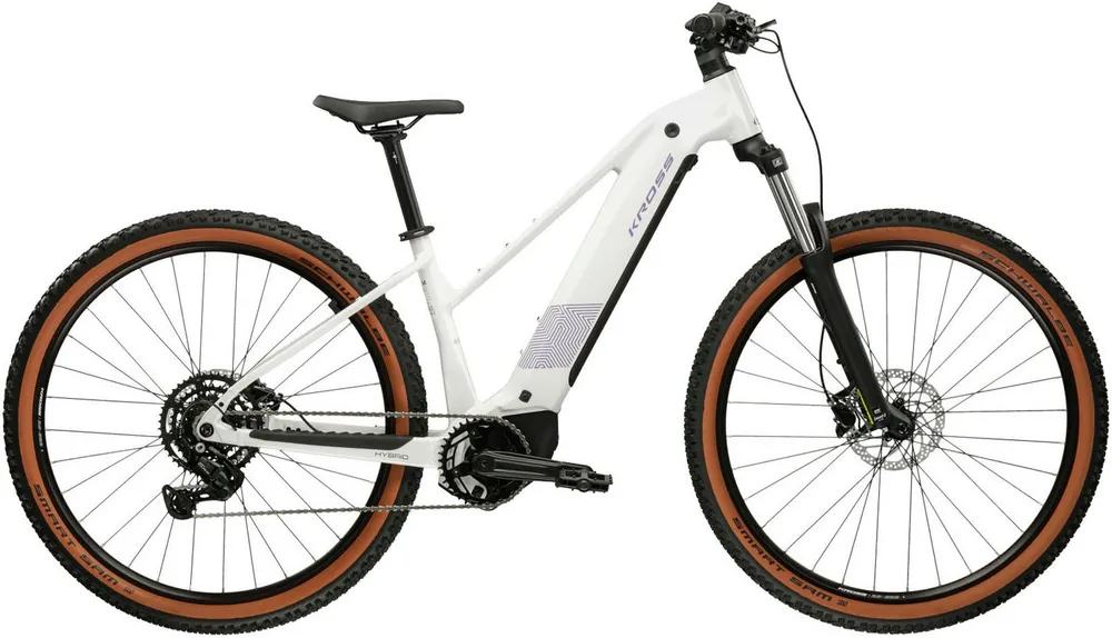 Kross E-Bike Mountainbike Influx Hybrid 2.0 16,7Ah / BOSCH 600 Wh 29" weiß 9 Gänge 2026, 9 Gang Shimano CUES U4000 Schaltwerk, Kettenschaltung, Mittelmotor, 600 Wh, BOSCH PERFORMANCE LINE PX 36 V/250 W, Mittelmotor