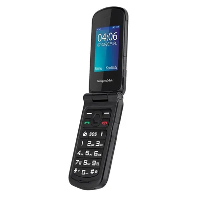 Telefon Krüger&Matz IRON 5 Flip 4G Dual SIM Schwarz 2.4" 48 MB