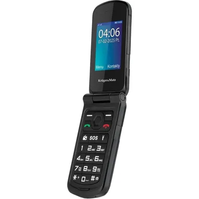 Telefon Krüger&Matz IRON 5 Flip 4G Dual SIM Schwarz 2.4" 48 MB