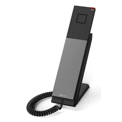 Snom HD300A IP-Telefon Schwarz mit Kabelhörer für Schreibtisch und Wand Antibakteriell