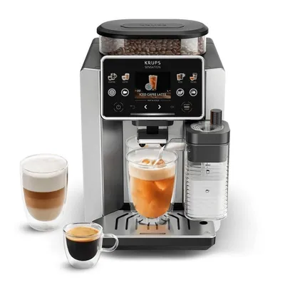 Krups Sensation Elite Aluminium Espressomaschine 2L 15 Bar mit integriertem Mahlwerk