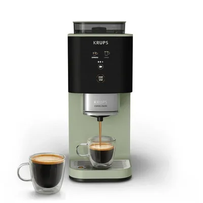 Siebträgermaschine Krups SA401L 15 Bar mit integriertem Mahlwerk grün