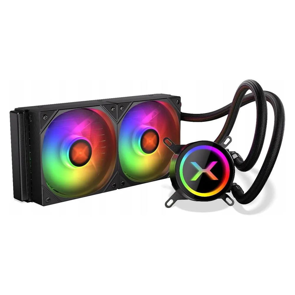 Flüssigkeitskühlung Krux HydroX 240 ARGB 240mm 2 Lüfter ARGB